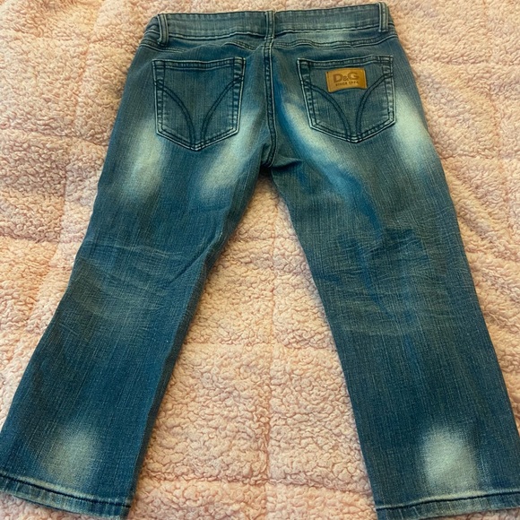 DOLCE & GABBANA girly denim capri jeans! - Picture 2 of 5